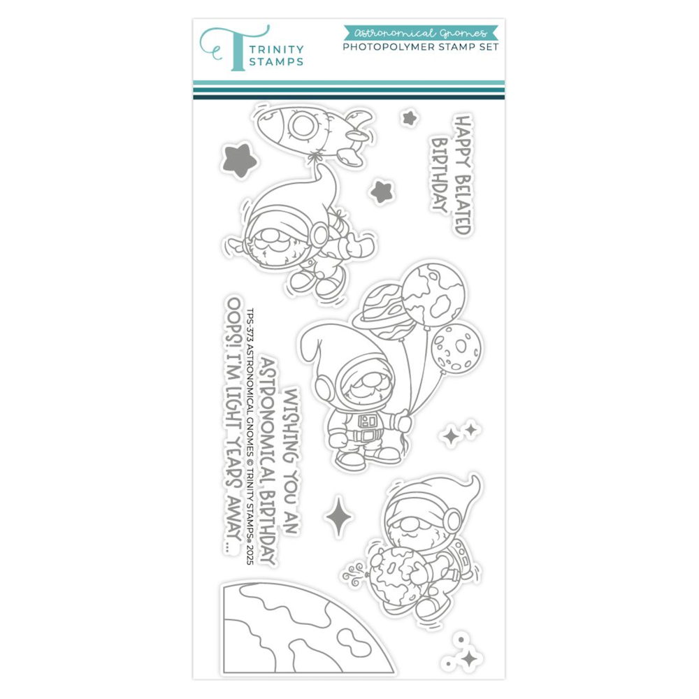 Trinity Stamps Astronomical Gnomes Clear Stamp Set tps-373