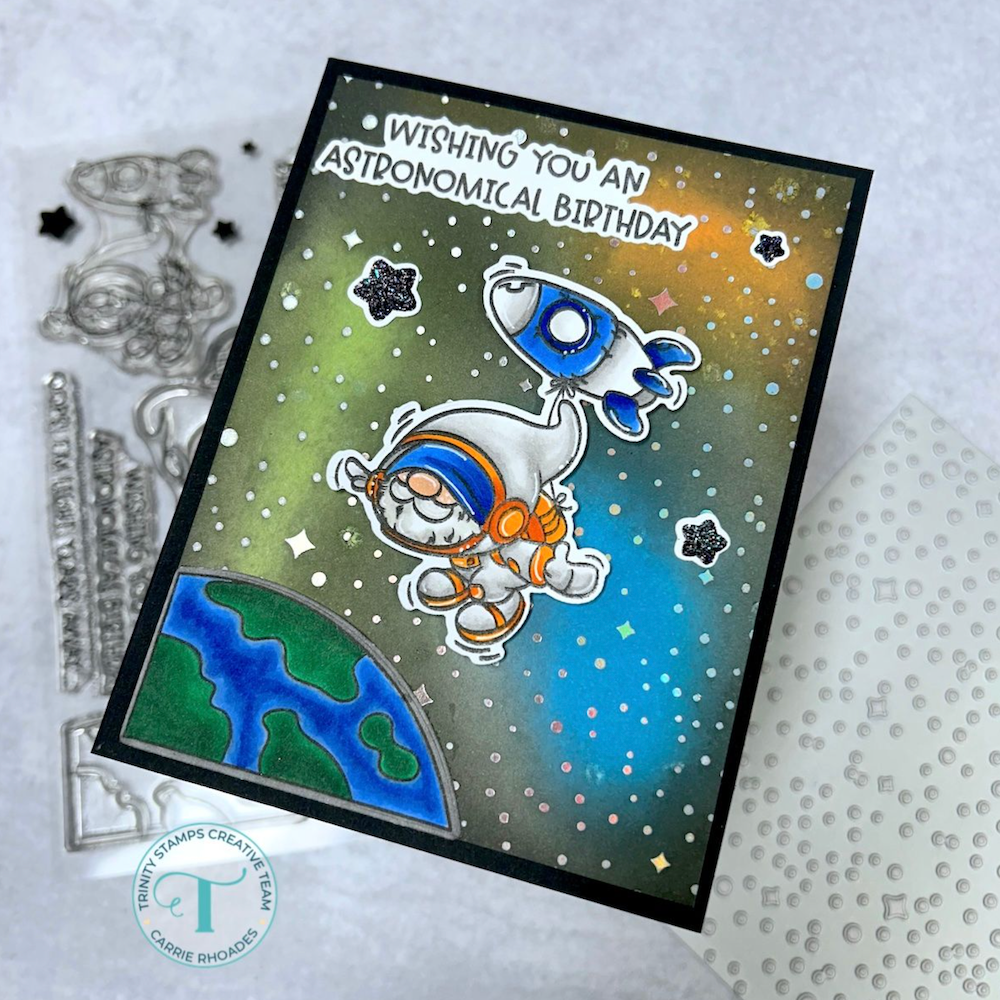 Trinity Stamps Astronomical Gnomes Clear Stamp Set tps-373 wishing