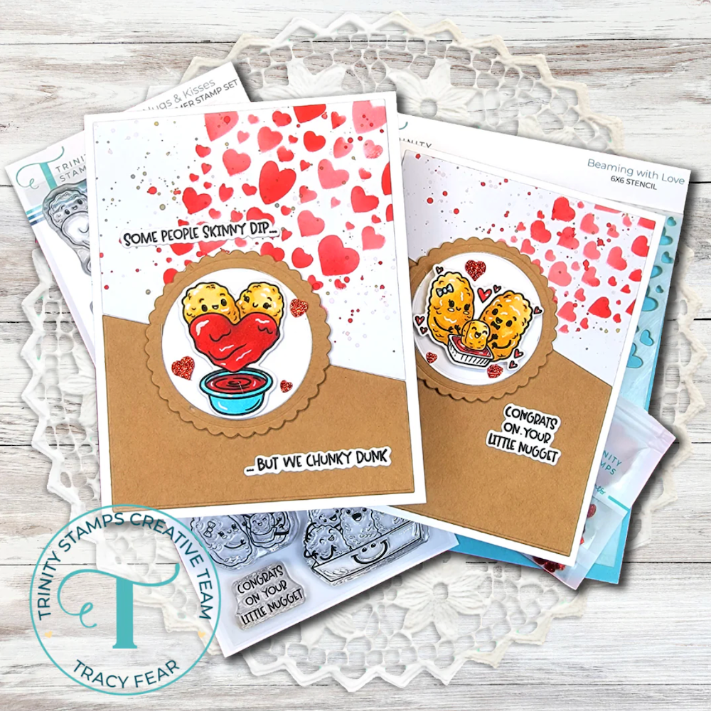Trinity Stamps Beaming with Love Stencil 260102-tss skinny