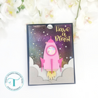 Trinity Stamps Blast Off Die Set tmd-329 pink