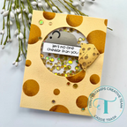 Trinity Stamps Brie-lliant Sentiments Clear Stamp Set tps-368 cheddar
