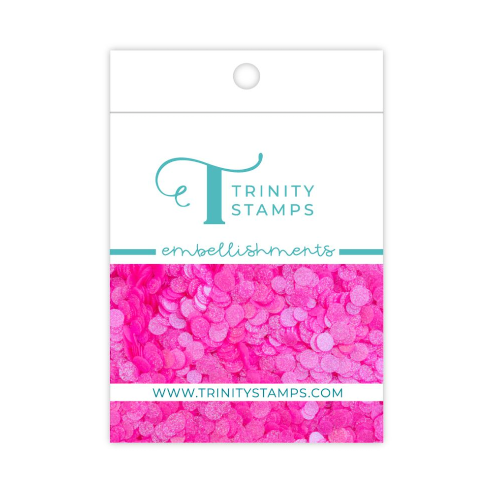 Trinity Stamps Bubblegum Sparkle Spots Embellishment Mix emb-0460