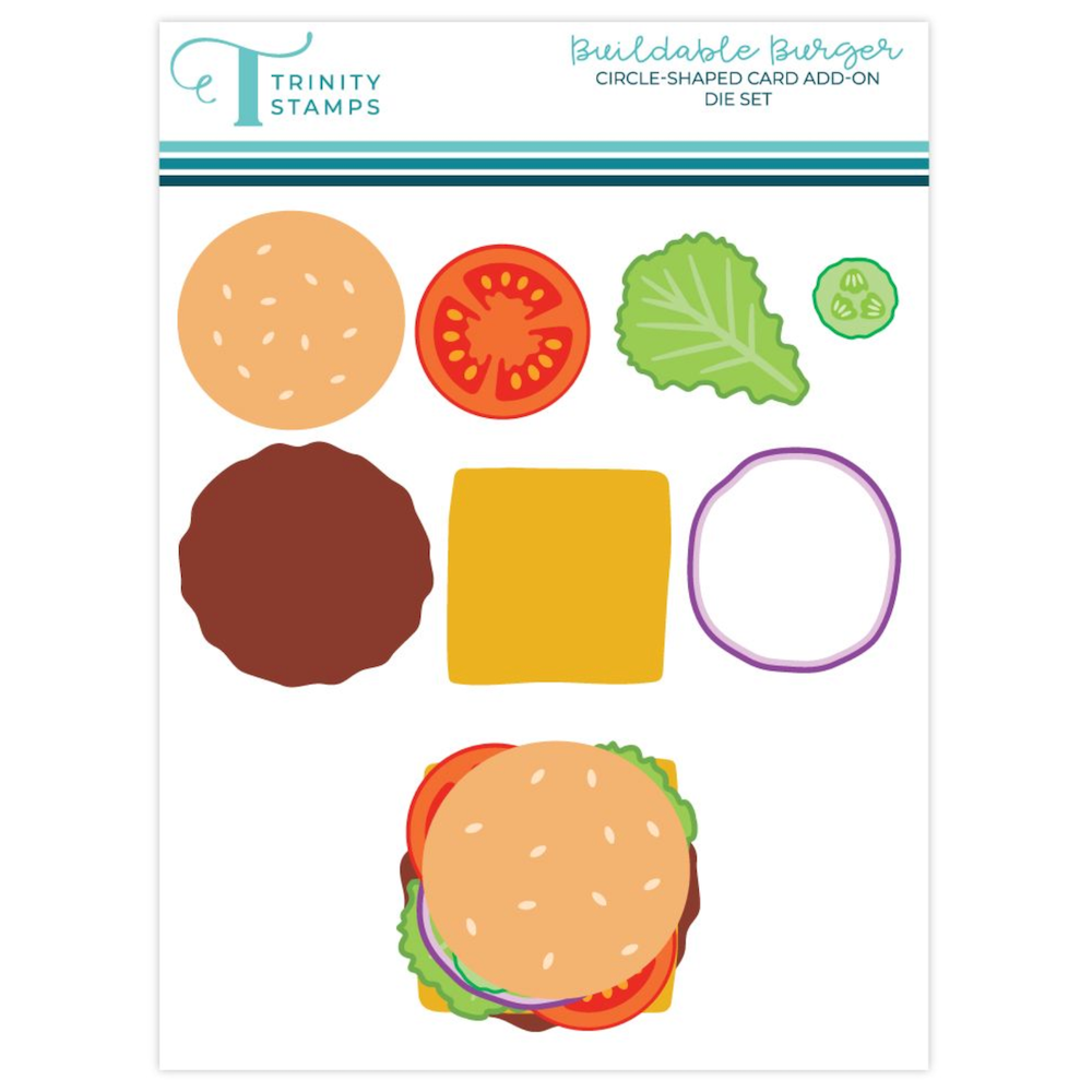 Trinity Stamps Buildable Burger Die Set tmd-348