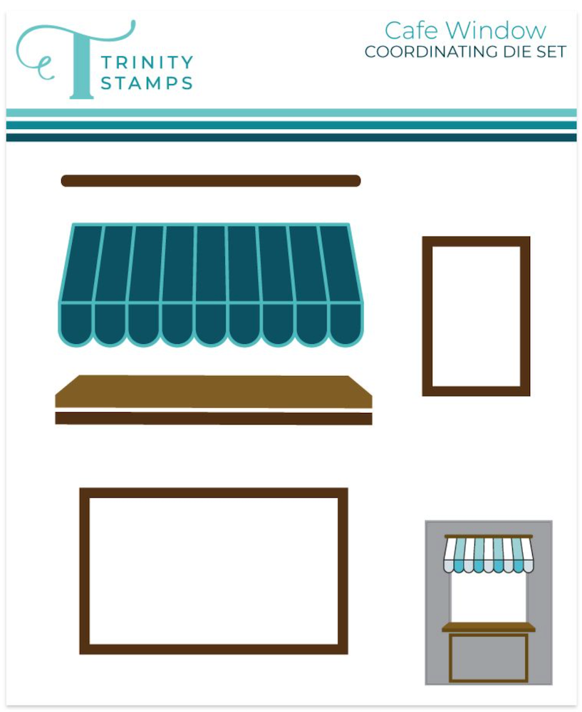 Trinity Stamps Cafe Window Add-On Die Set 260812-tmd product