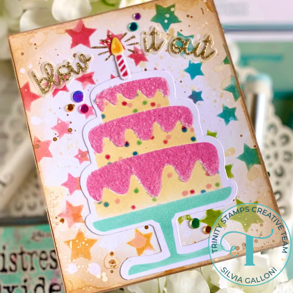 Trinity Stamps Cake Layers Stencil Set tss-091 blow