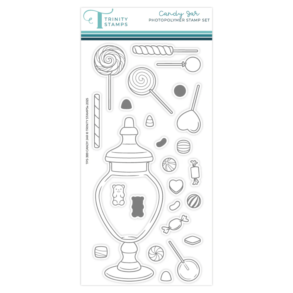 Trinity Stamps Candy Jar Clear Stamp Set tps-389