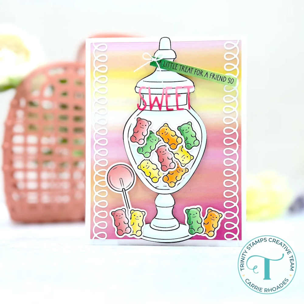 Trinity Stamps Candy Jar Coloring Stencil Set col-389 bear