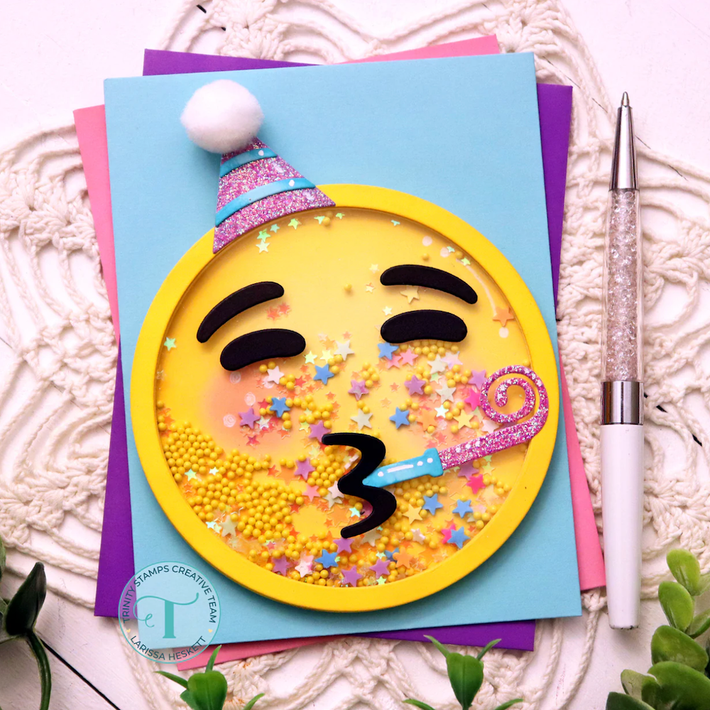 Trinity Stamps Celebration Emoji Die Set tmd-346 confetti