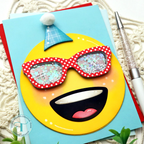 Trinity Stamps Celebration Emoji Die Set tmd-346 glasses
