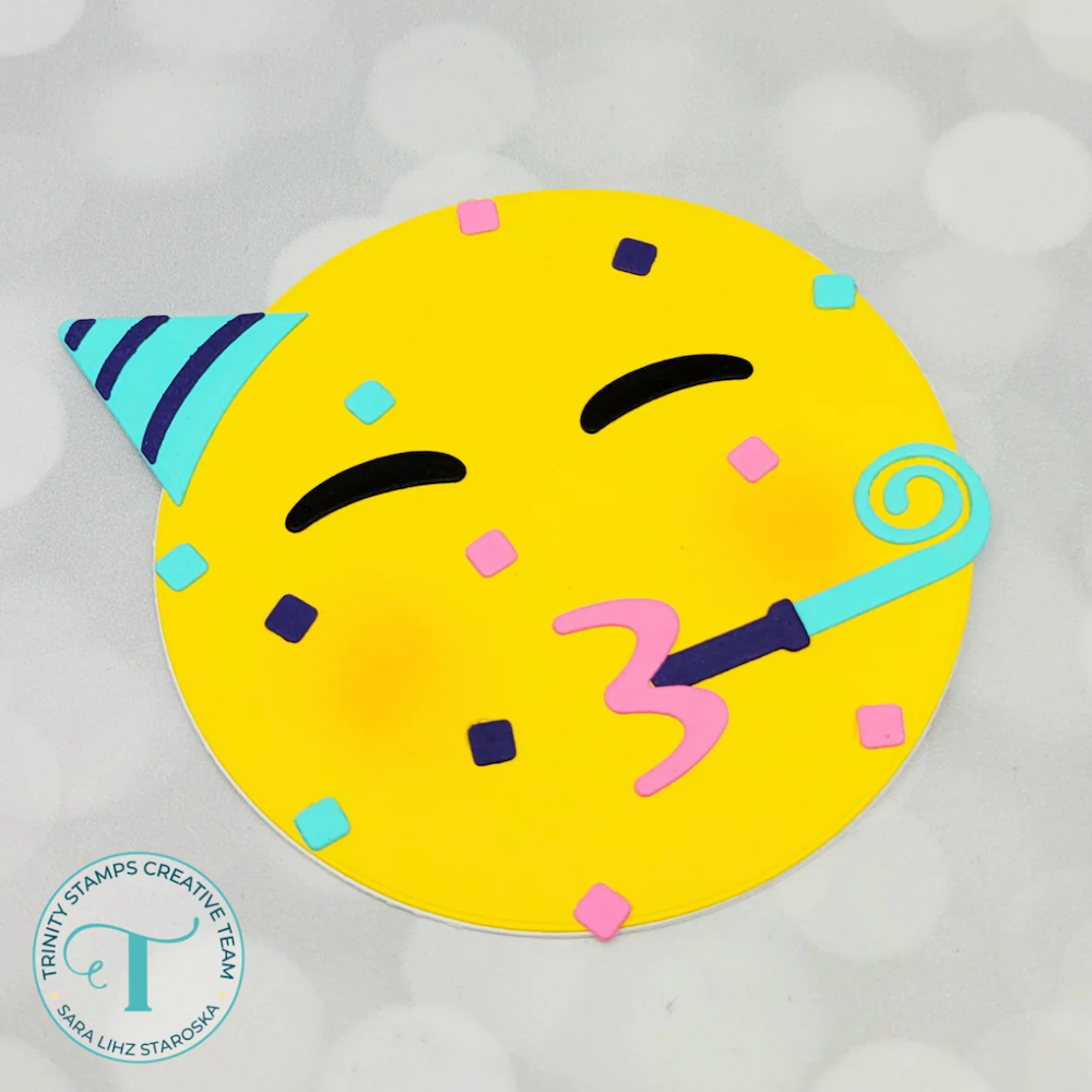 Trinity Stamps Celebration Emoji Die Set tmd-346 hat