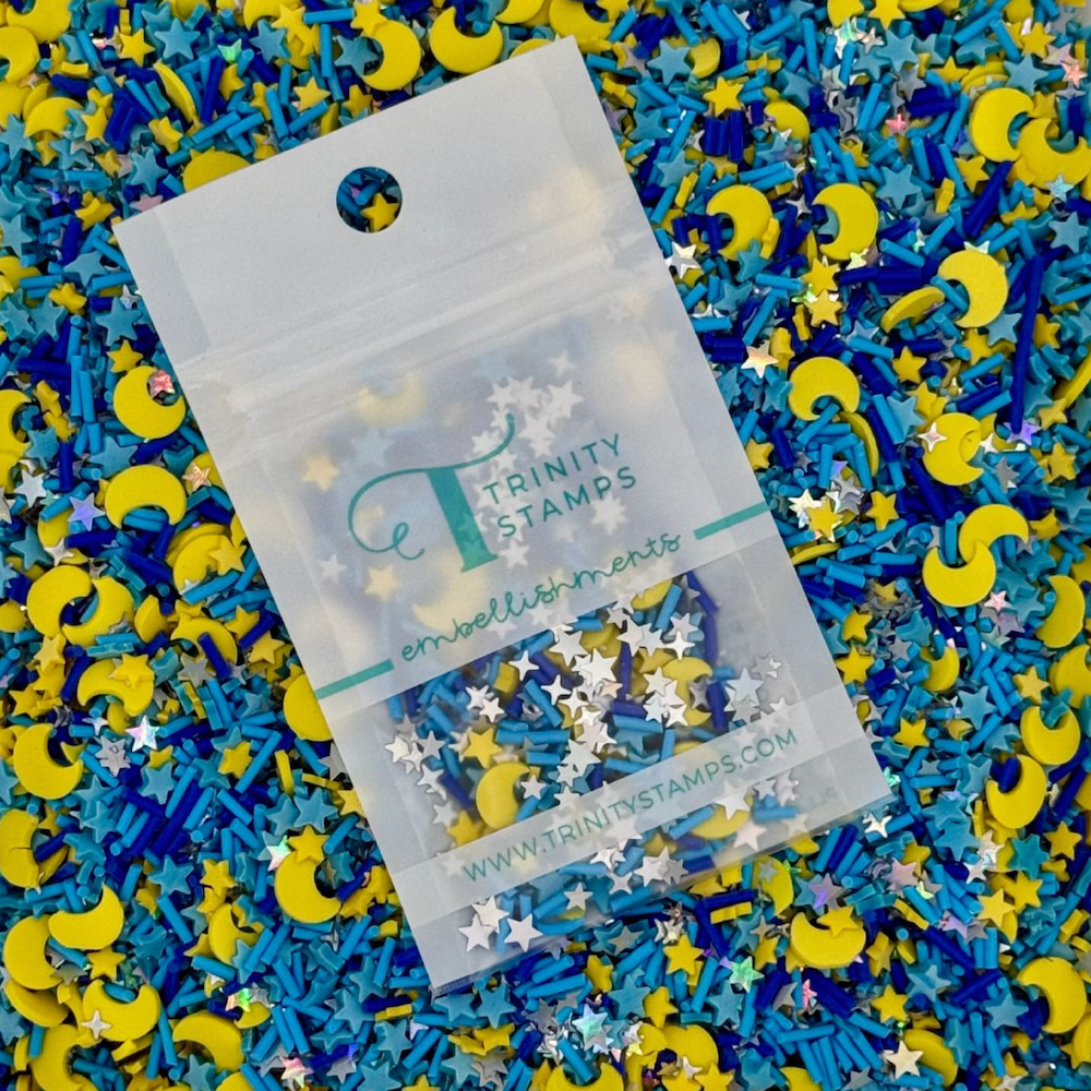 Trinity Stamps Celestial Sky Sprinkles Clay Embellishment Mix emb-0308