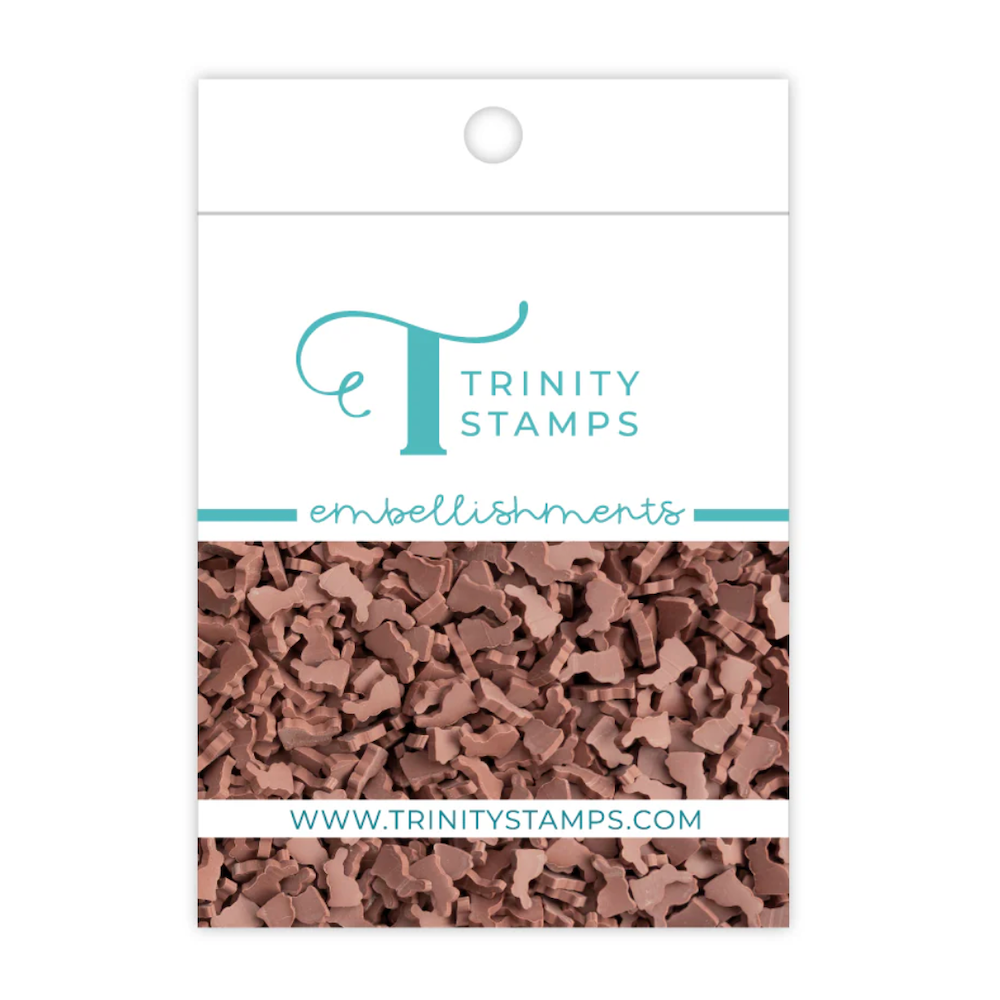 Trinity Stamps Chocolate Bunny Clay Embellishment Mix emb-0481