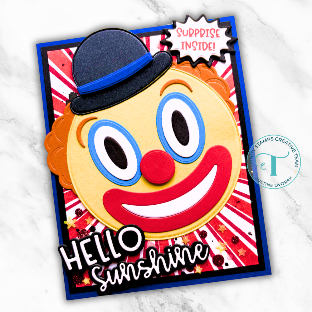 Trinity Stamps Clown Emoji Die Set 260624-tmd hello