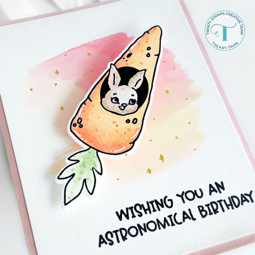 Trinity Stamps Cosmic Carrots Clear Stamp Set tps-371 bunny