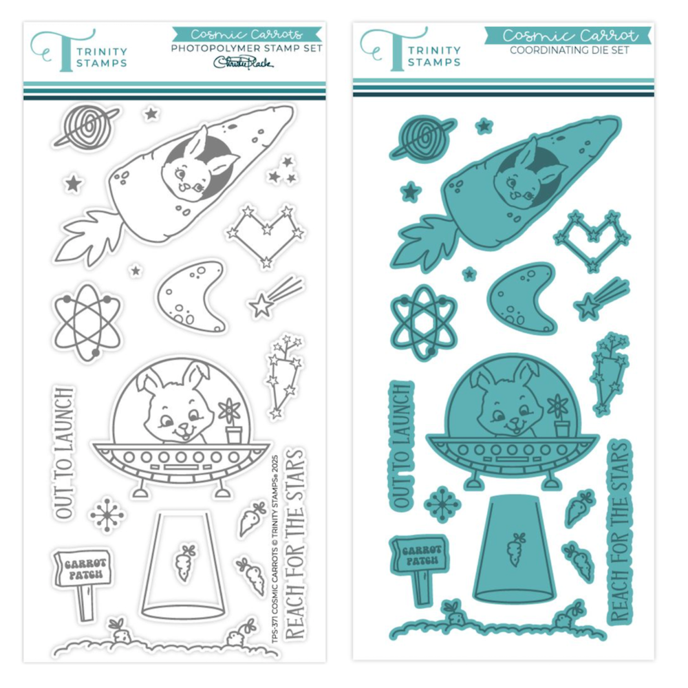 Trinity Stamps Cosmic Carrots Stamp and Die Bundle
