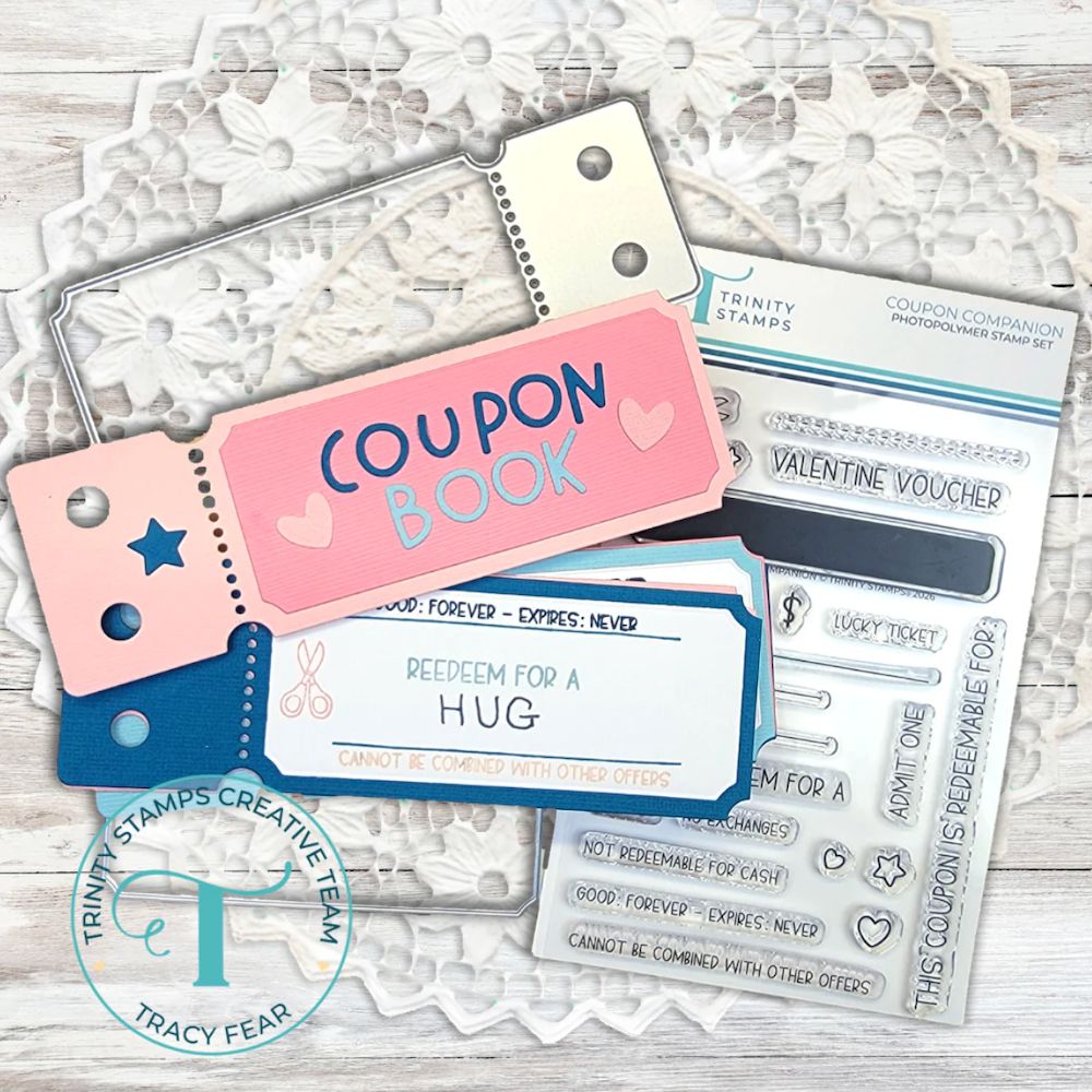 Trinity Stamps Coupon Book Builder Die Set 260105-tmd hug