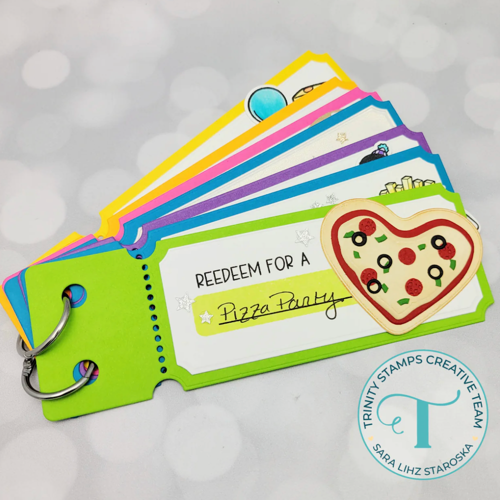 Trinity Stamps Coupon Book Builder Die Set 260105-tmd pizza