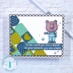 Trinity Stamps Cozy Bear, MD Clear Stamp Set tps-381 world