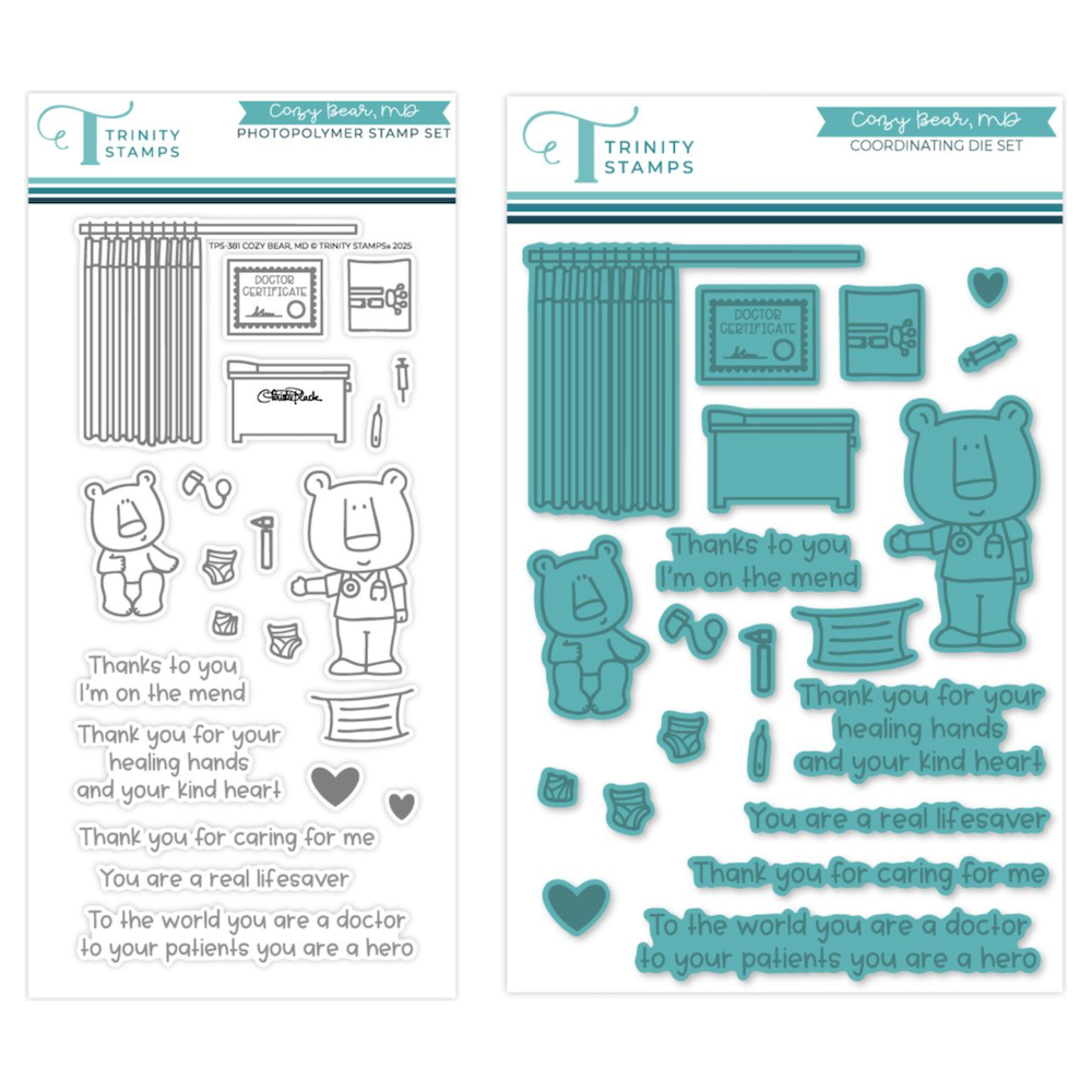 Trinity Stamps Cozy Bear, MD Stamp and Die Bundle