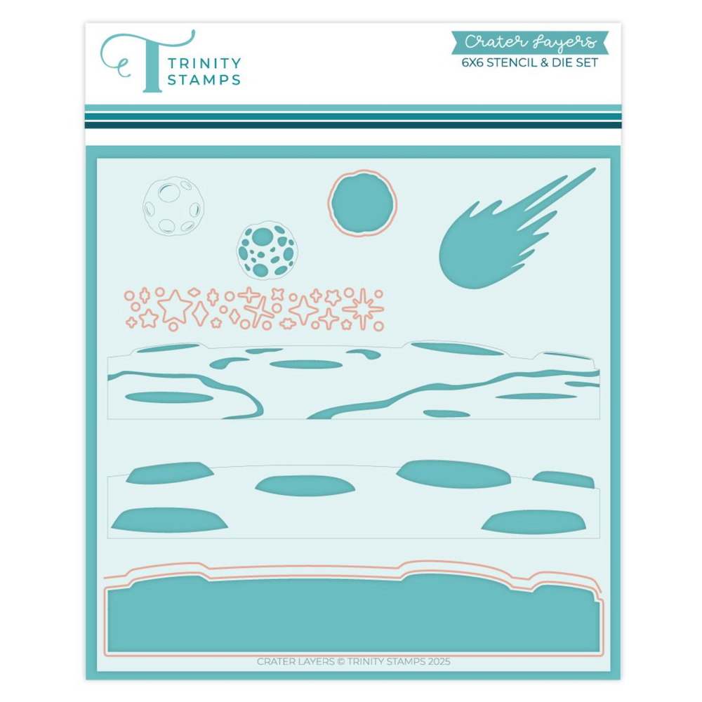 Trinity Stamps Crater Layers Die and Stencil Set tss-088 2
