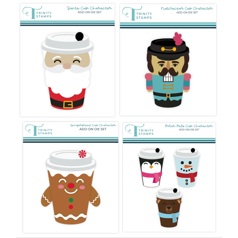 Trinity Stamps Cup Character Add-On Die Bundle
