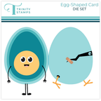 Trinity Stamps Egg-Shaped Card Die Set 260202-tmd