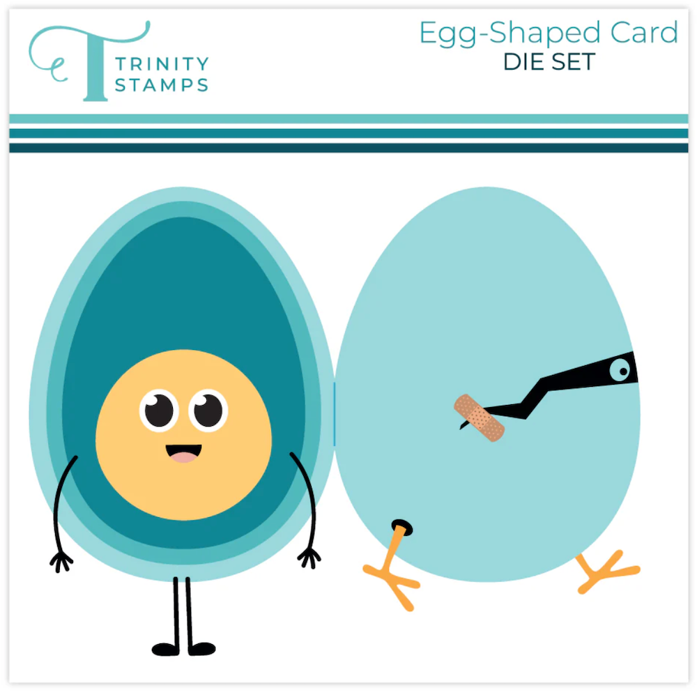 Trinity Stamps Egg-Shaped Card Die Set 260202-tmd