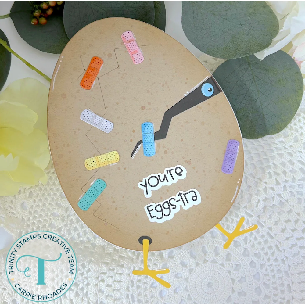 Trinity Stamps Egg-Shaped Card Die Set 260202-tmd eggstra