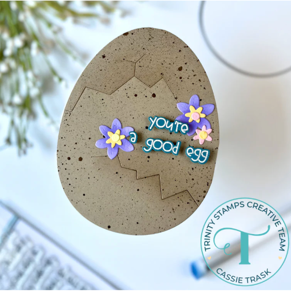 Trinity Stamps Egg-Shaped Card Die Set 260202-tmd good