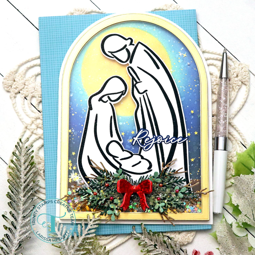 Trinity Stamps Elegant Christmas Sentiments Die Set tmd-c361 rejoice