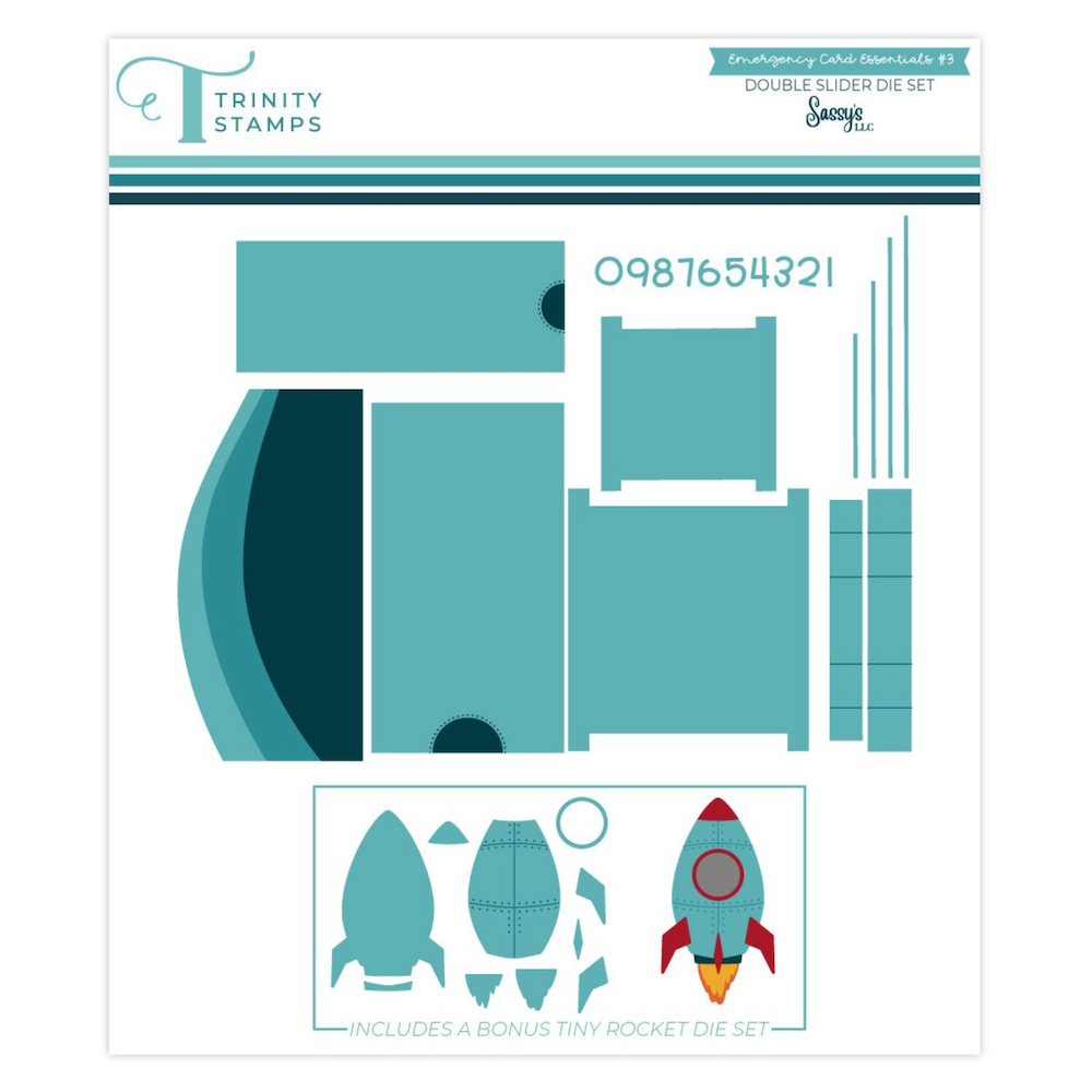 Trinity Stamps Emergency Card #3 Die Set tmd-332