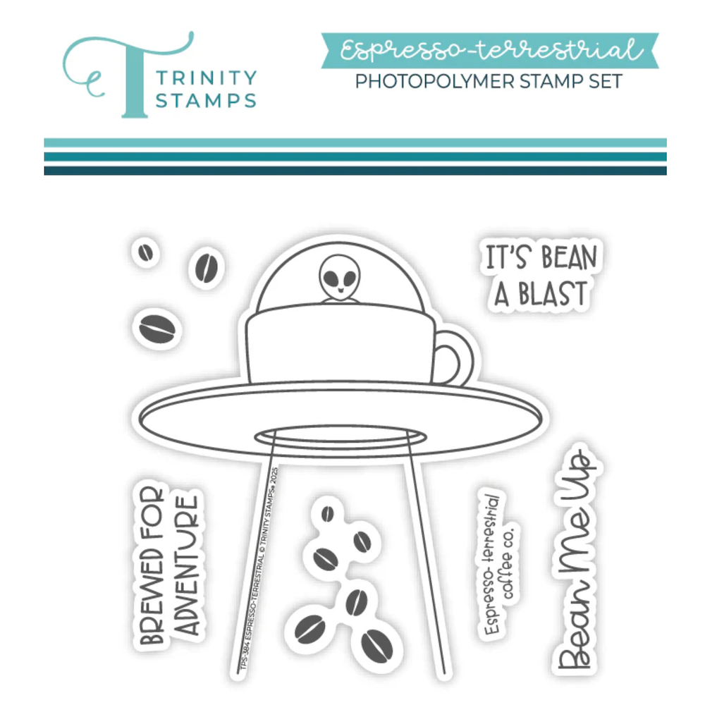 Trinity Stamps Espresso-Terristrial Clear Stamp Set tps-384