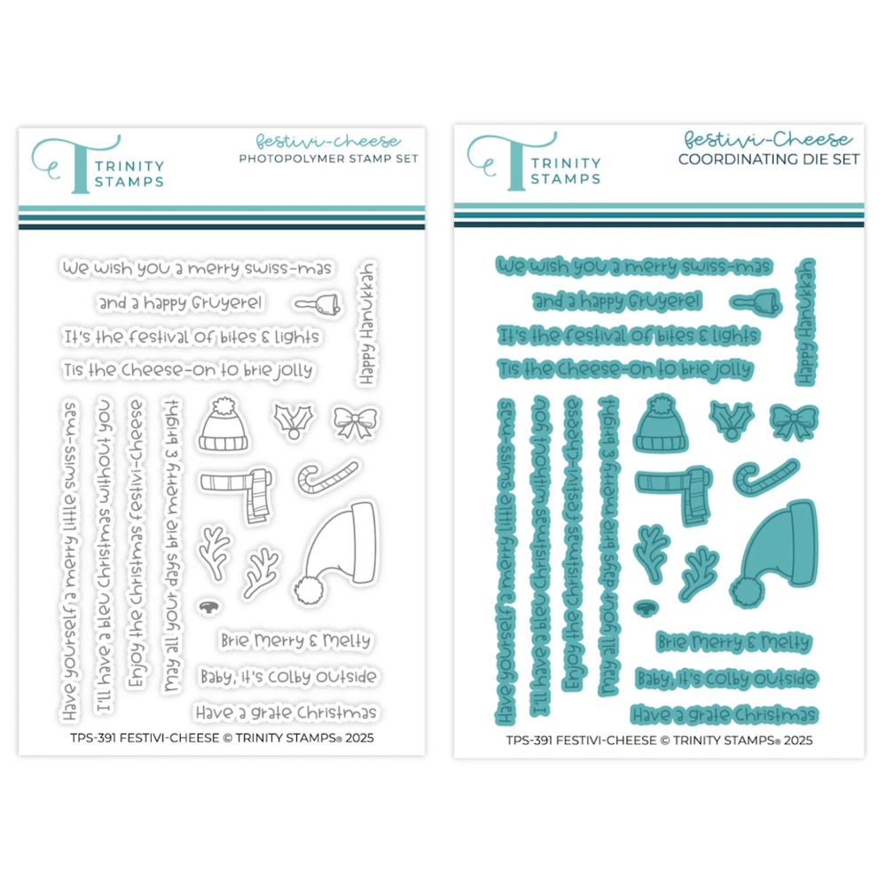 Trinity Stamps Festivi-cheese Stamp and Die Bundle