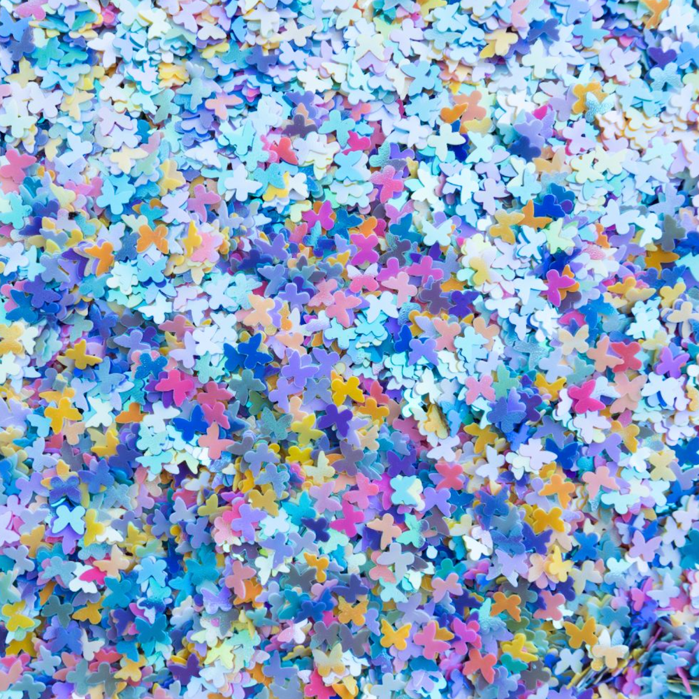 Trinity Stamps Flitter Glitter Iridescent Butterfly Embellishment Mix emb-0465 product