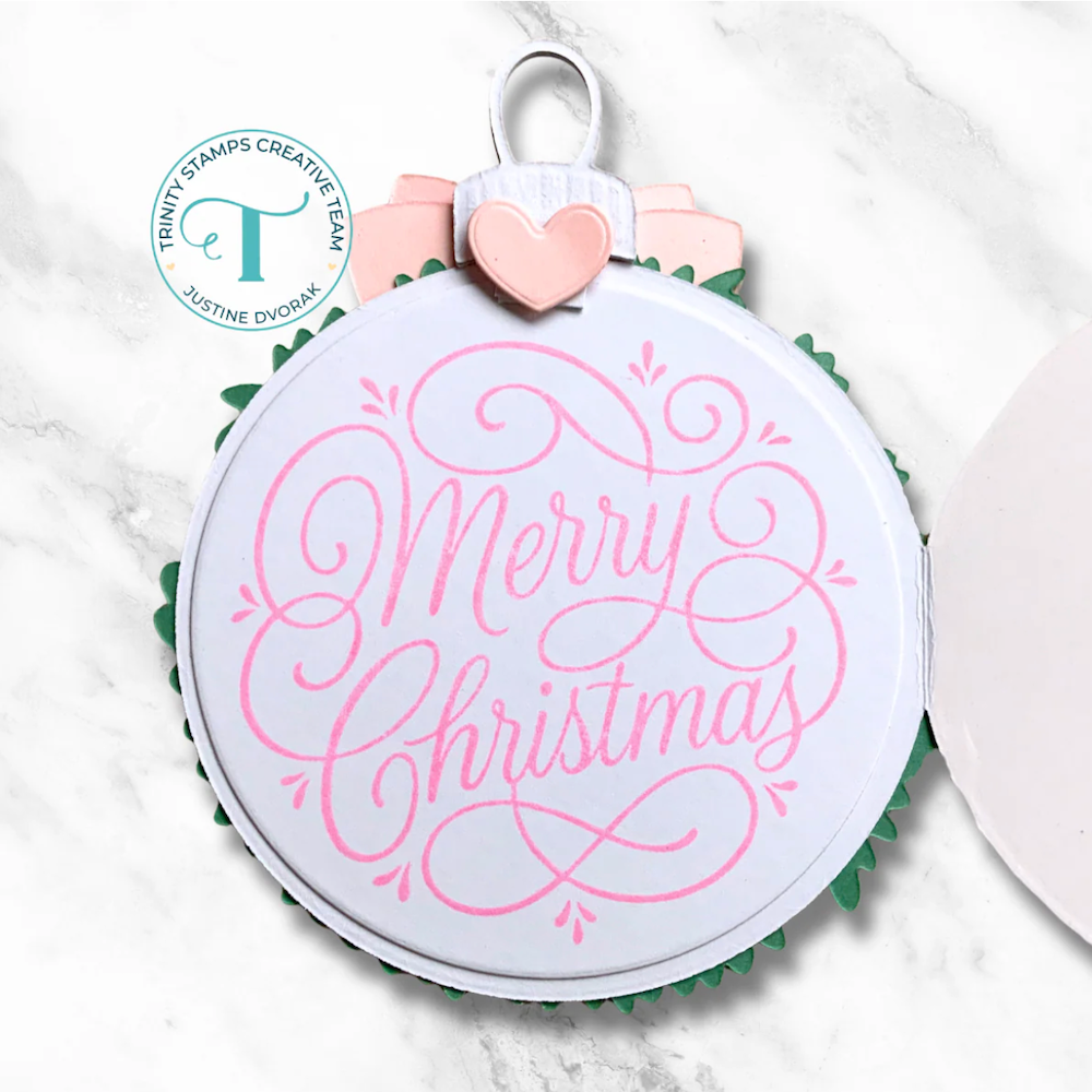 Trinity Stamps Flourished Christmas Clear Stamp Set tps-392 pink