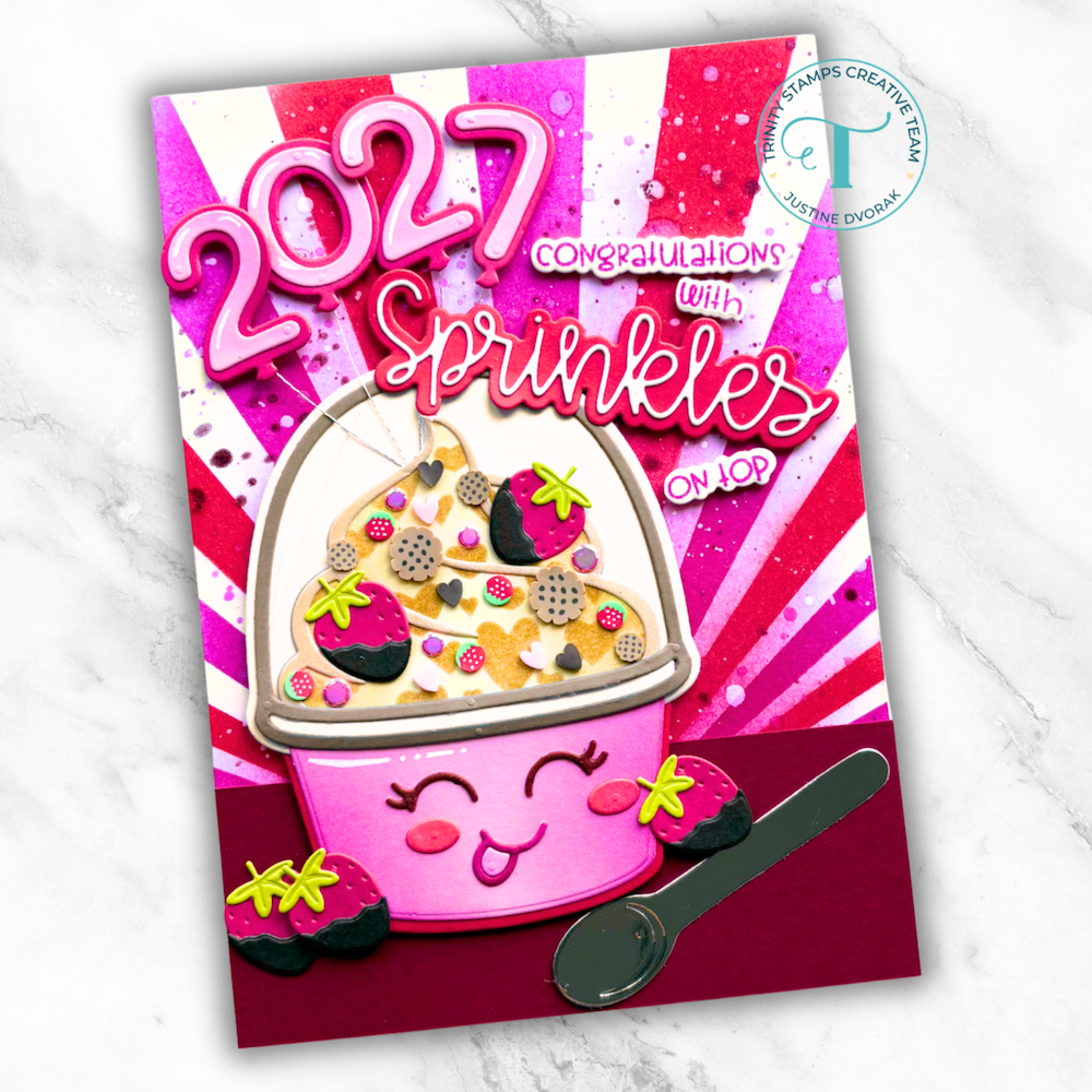 Trinity Stamps Fro-Yo Friends Die Set 260604-tmd sprinkles