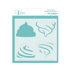 Trinity Stamps Fro-Yo Swirl Stencil 260606-tss