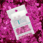 Trinity Stamps Fuchsia Sparkle Spots Flat Confetti Embellishment Mix emb-0242