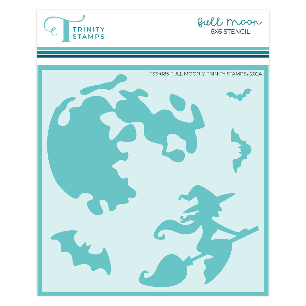 Trinity Stamps Full Moon Stencil and Die Bundle