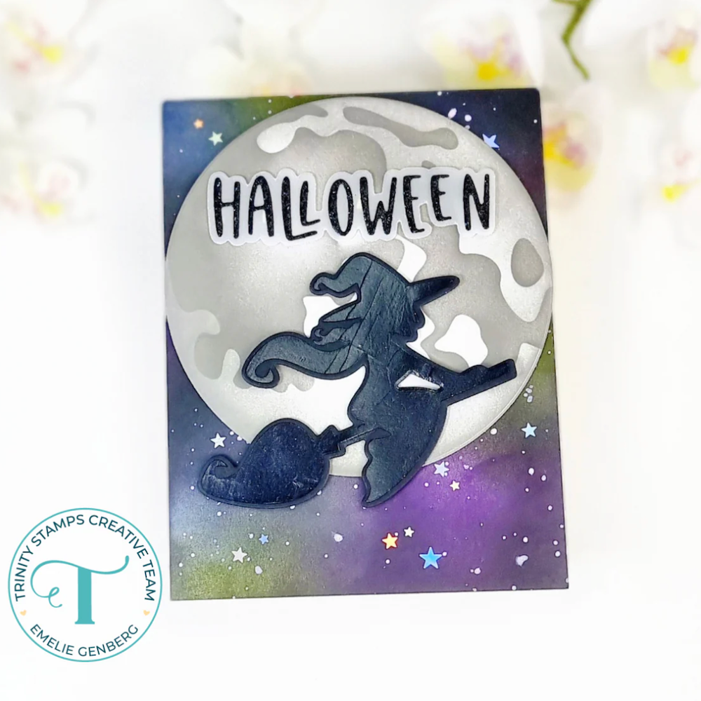 Trinity Stamps Full Moon Stencil tss-085 sky