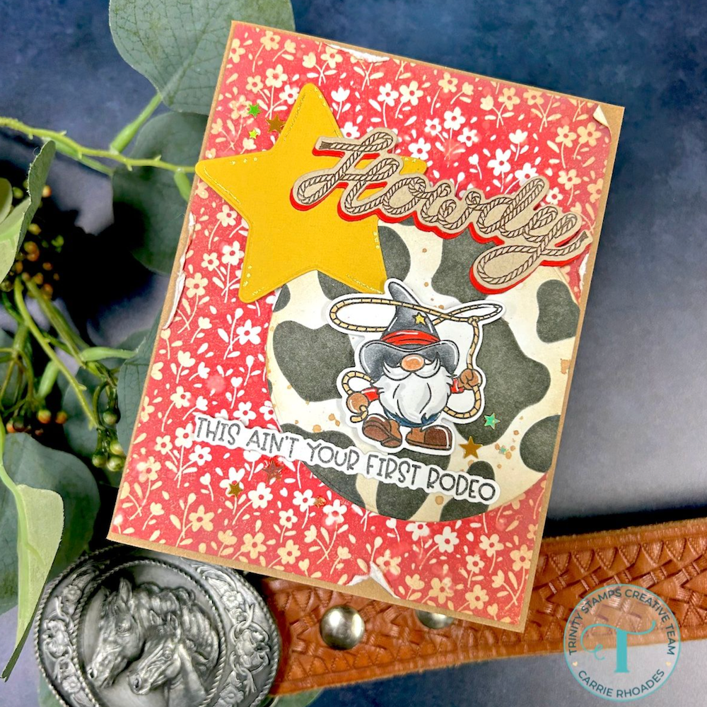 Trinity Stamps Gnome On The Range Clear Stamp Set tps-357 star