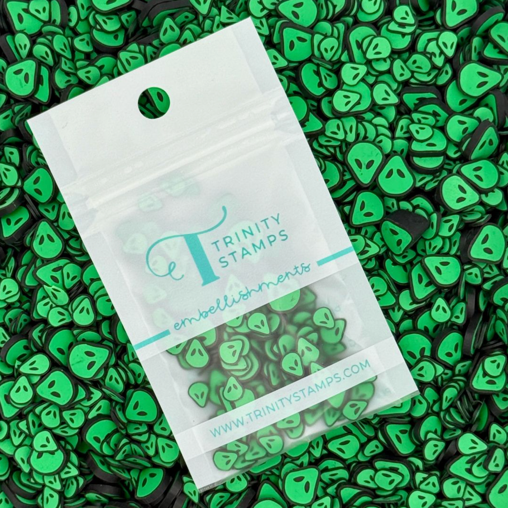 Trinity Stamps Green Invasion Clay Embellishment Mix emb-0302