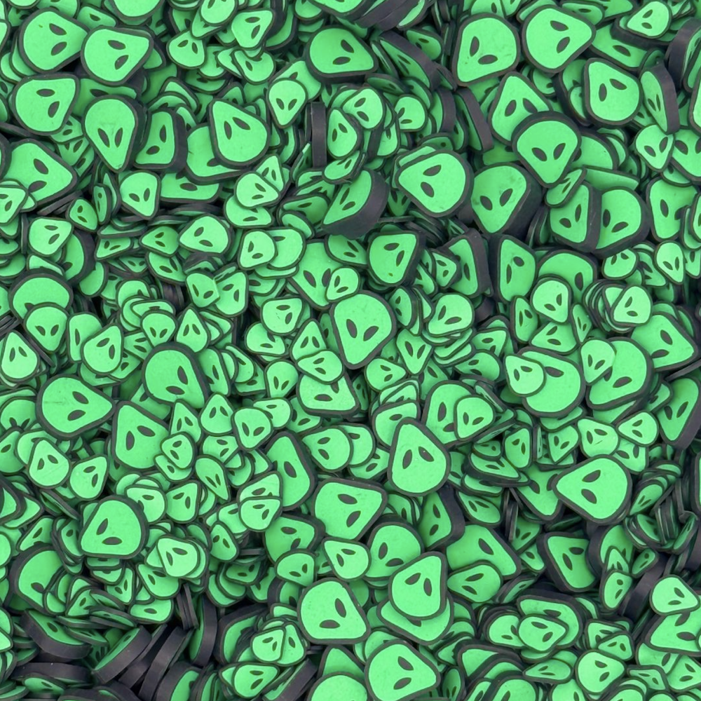 Trinity Stamps Green Invasion Clay Embellishment Mix emb-0302 face