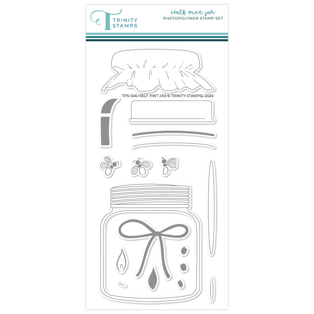 Trinity Stamps Half Pint Jar Stamp Stencil and Die Bundle