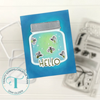Trinity Stamps Half Pint Jar Clear Stamp Set tps-346 glow