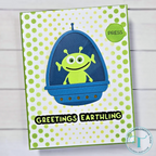 Trinity Stamps Halftone Texture Stencil Set tss-089 green