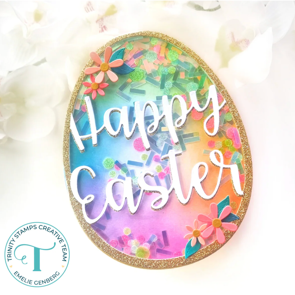 Trinity Stamps Happy Easter Egg Add-On Die Set 260204-tmd happy