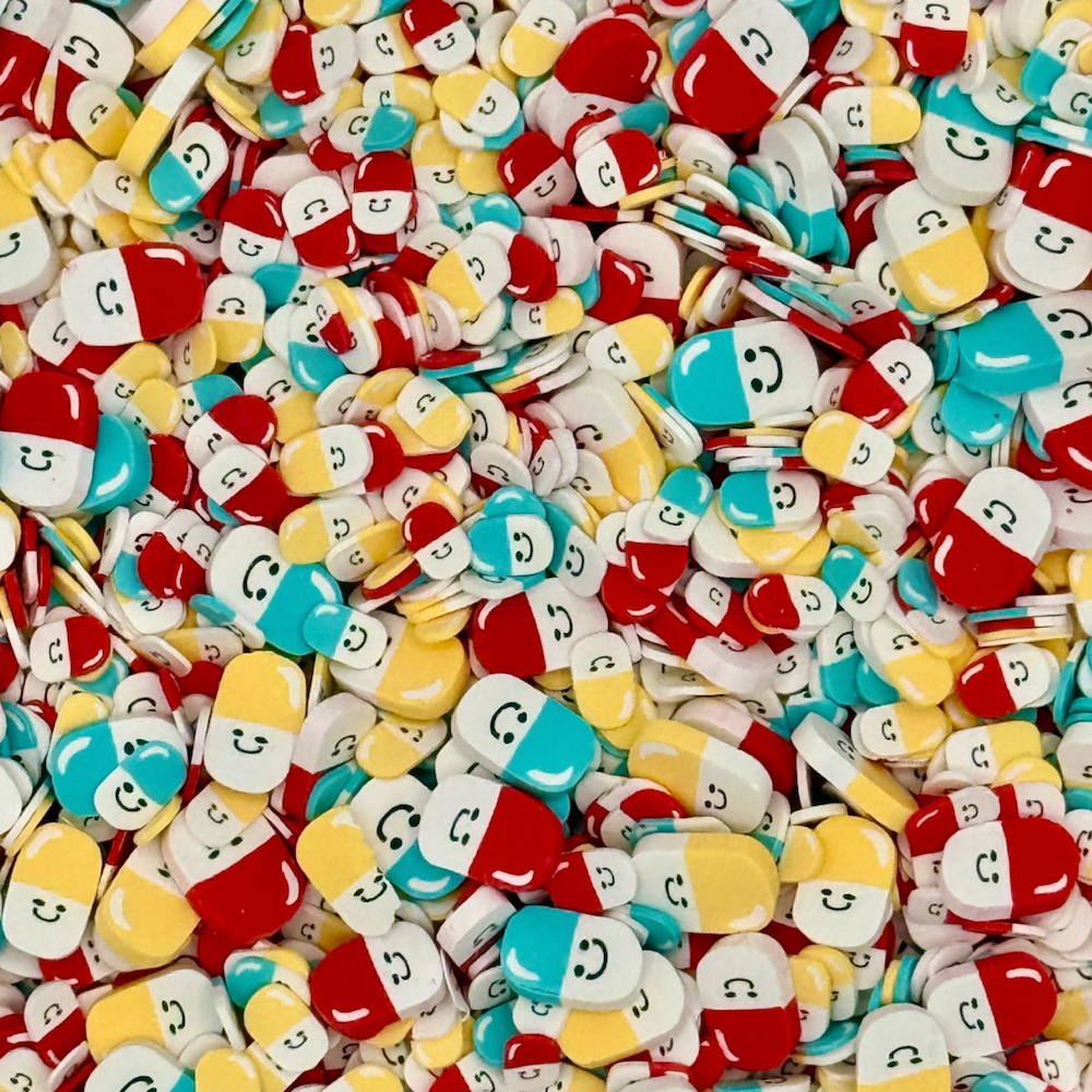 Trinity Stamps Happy Pills Clay Embellishment Mix emb-0246 product
