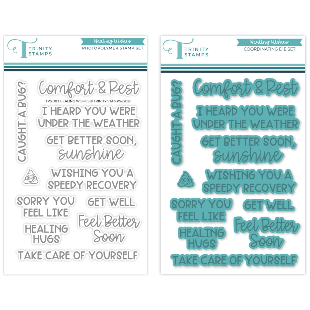 Trinity Stamps Healing Wishes Stamp and Die Bundle