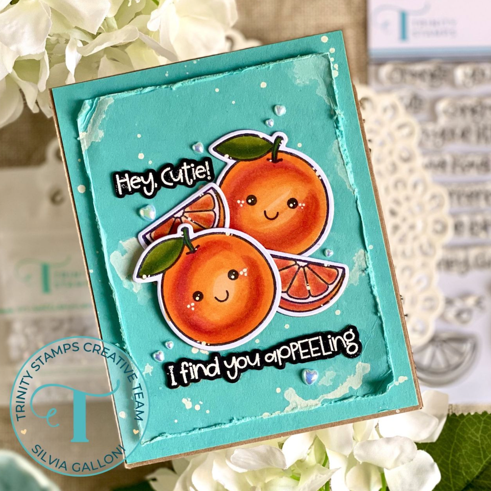 Trinity Stamps Hey, Cutie Clear Stamp Set 260611-tps orange